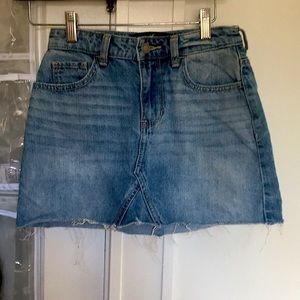 cute hollister jean mini skirt